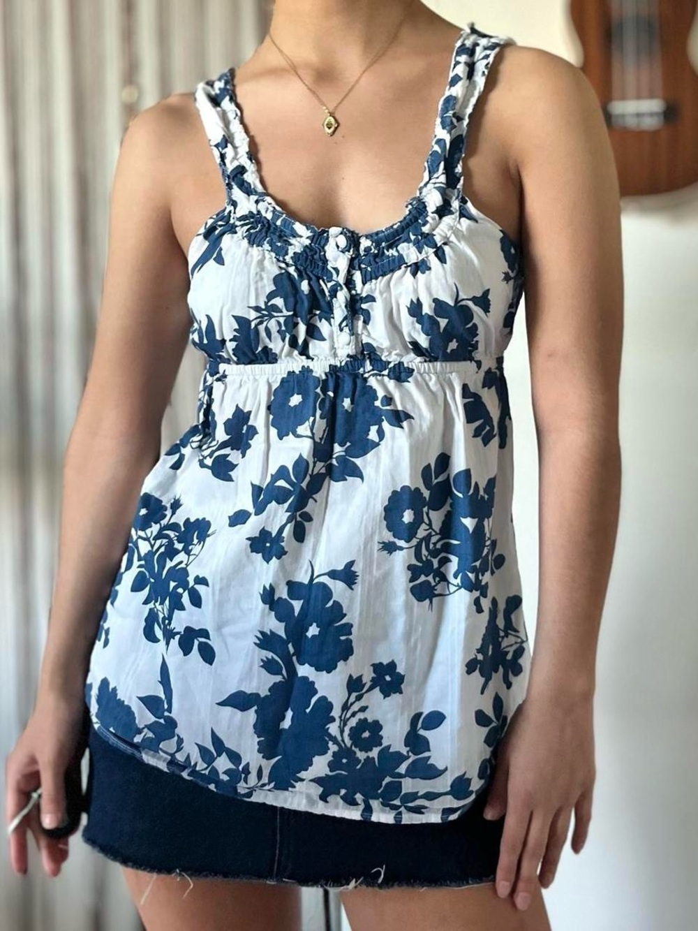 aeropostale floral babydoll top